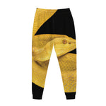 Yellow Snake Print Jogger Pants