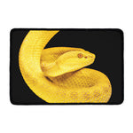 Yellow Snake Print Kitchen Mat