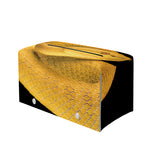 Yellow Snake Print Leather Tissue Box Cover