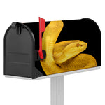 Yellow Snake Print Mailbox Cover