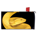 Yellow Snake Print Mailbox Cover