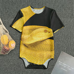 Yellow Snake Print Men's Bodysuit
