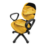 Yellow Snake Print Office Chair Cover