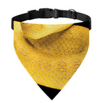 Yellow Snake Print Over The Collar Dog Bandana