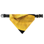 Yellow Snake Print Over The Collar Dog Bandana
