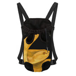 Yellow Snake Print Pet Carrier Backpack