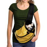 Yellow Snake Print Pet Sling Carrier