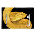 Yellow Snake Print Placemat