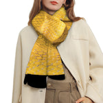 Yellow Snake Print Scarf