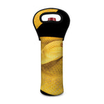 Yellow Snake Print Single Neoprene Wine Tote