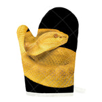 Yellow Snake Print Single Oven Mitt