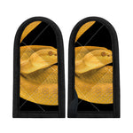 Yellow Snake Print Skillet Handle Cover