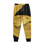 Yellow Snake Print Sweatpants
