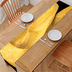 Yellow Snake Print Table Runner