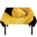 Yellow Snake Print Tablecloth