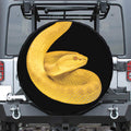Yellow Snake Print Tire Cover