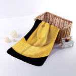 Yellow Snake Print Towel
