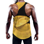 Yellow Snake Print Training Tank Top