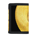 Yellow Snake Print Trifold Wallet