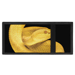 Yellow Snake Print Trifold Wallet