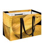 Yellow Snake Print Utility Tote Bag