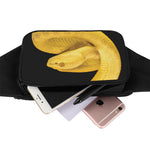 Yellow Snake Print Waist Bag