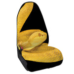 Yellow Snake Print Waterproof Car Seat Cover