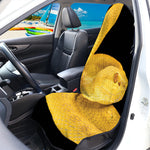 Yellow Snake Print Waterproof Car Seat Cover