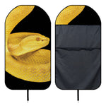 Yellow Snake Print Waterproof Car Seat Cover