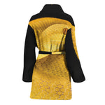 Yellow Snake Print Women's Bathrobe