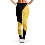 Yellow Snake Print Women's Leggings