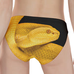 Yellow Snake Print Women's Panties