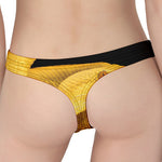 Yellow Snake Print Women's Thong