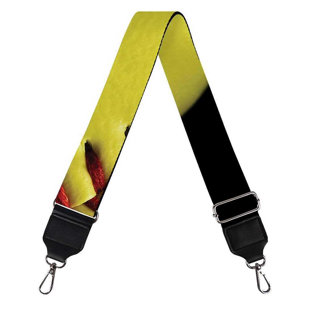 Yellow Softball Ball Print Bag Strap
