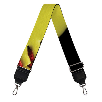 Yellow Softball Ball Print Bag Strap