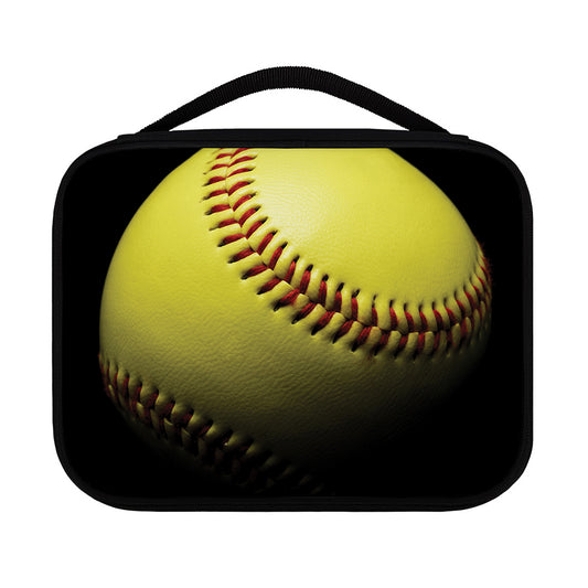 Yellow Softball Ball Print Classic Bible Case