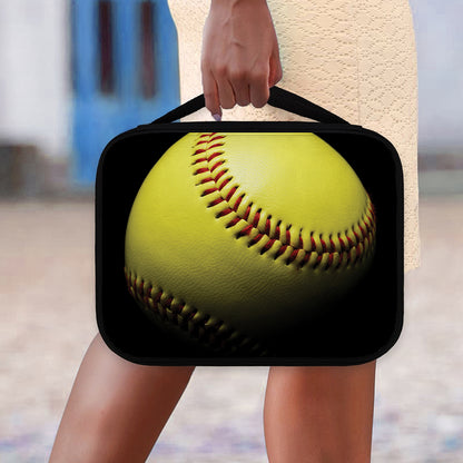Yellow Softball Ball Print Classic Bible Case