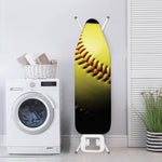 Yellow Softball Ball Print Ironing Board Cover