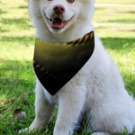 Yellow Softball Ball Print Over The Collar Dog Bandana