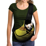 Yellow Softball Ball Print Pet Sling Carrier