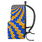 Yellow Spiral Moving Optical Illusion Backpack