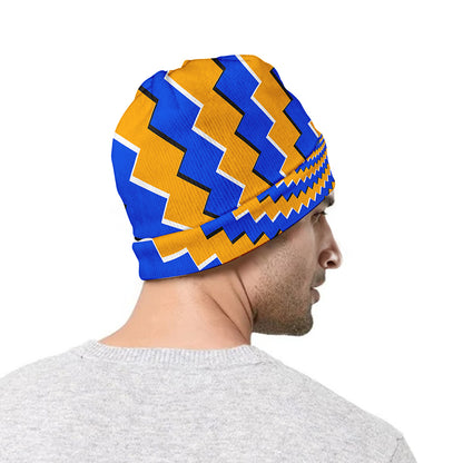 Yellow Spiral Moving Optical Illusion Beanie