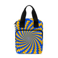 Yellow Spiral Moving Optical Illusion Bible Tote Bag