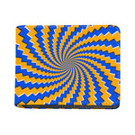 Yellow Spiral Moving Optical Illusion Bifold Wallet