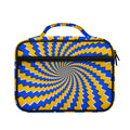 Yellow Spiral Moving Optical Illusion Briefcase Bible Bag