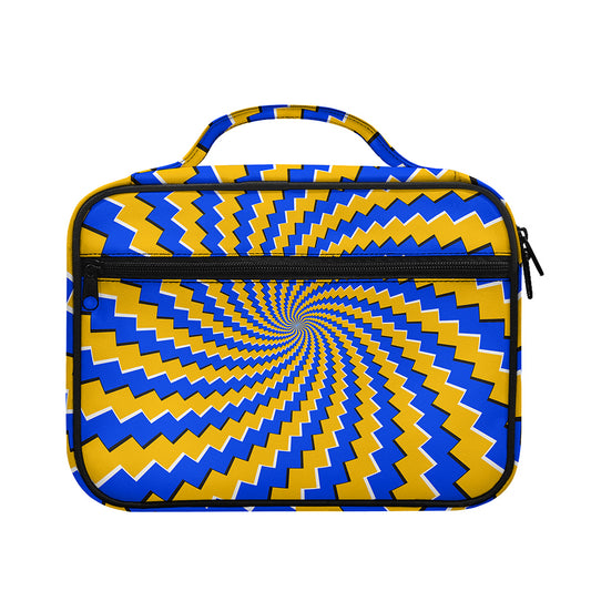 Yellow Spiral Moving Optical Illusion Briefcase Bible Bag
