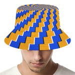 Yellow Spiral Moving Optical Illusion Bucket Hat