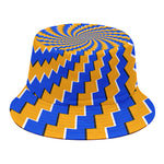 Yellow Spiral Moving Optical Illusion Bucket Hat
