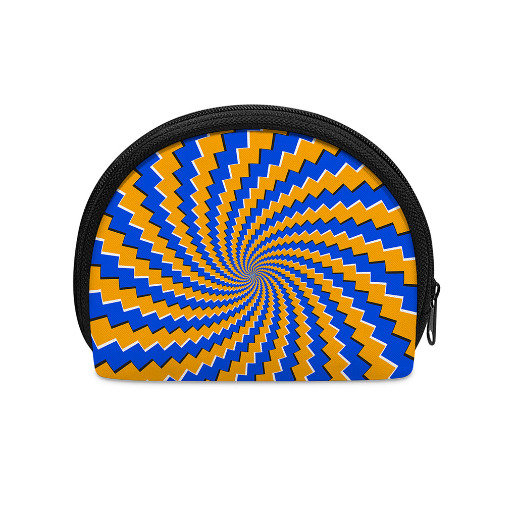 Yellow Spiral Moving Optical Illusion Coin Purse