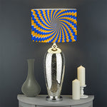 Yellow Spiral Moving Optical Illusion Drum Lamp Shade